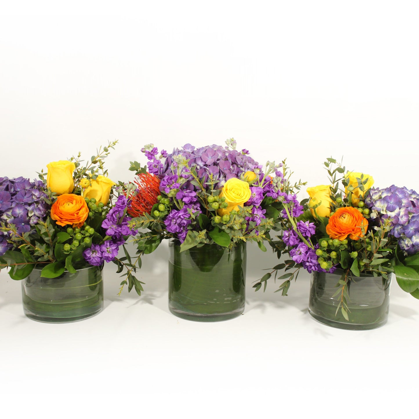 Purple & Orange Centrepiece Fleuressence