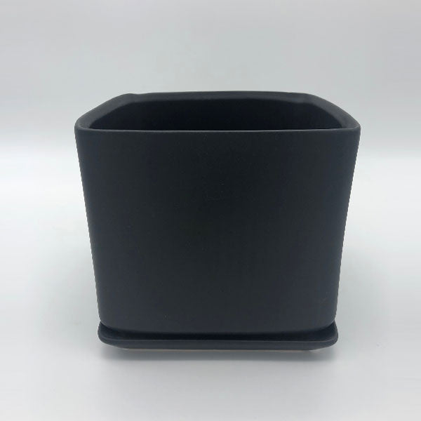 Square Pot with Dish Fleuressence