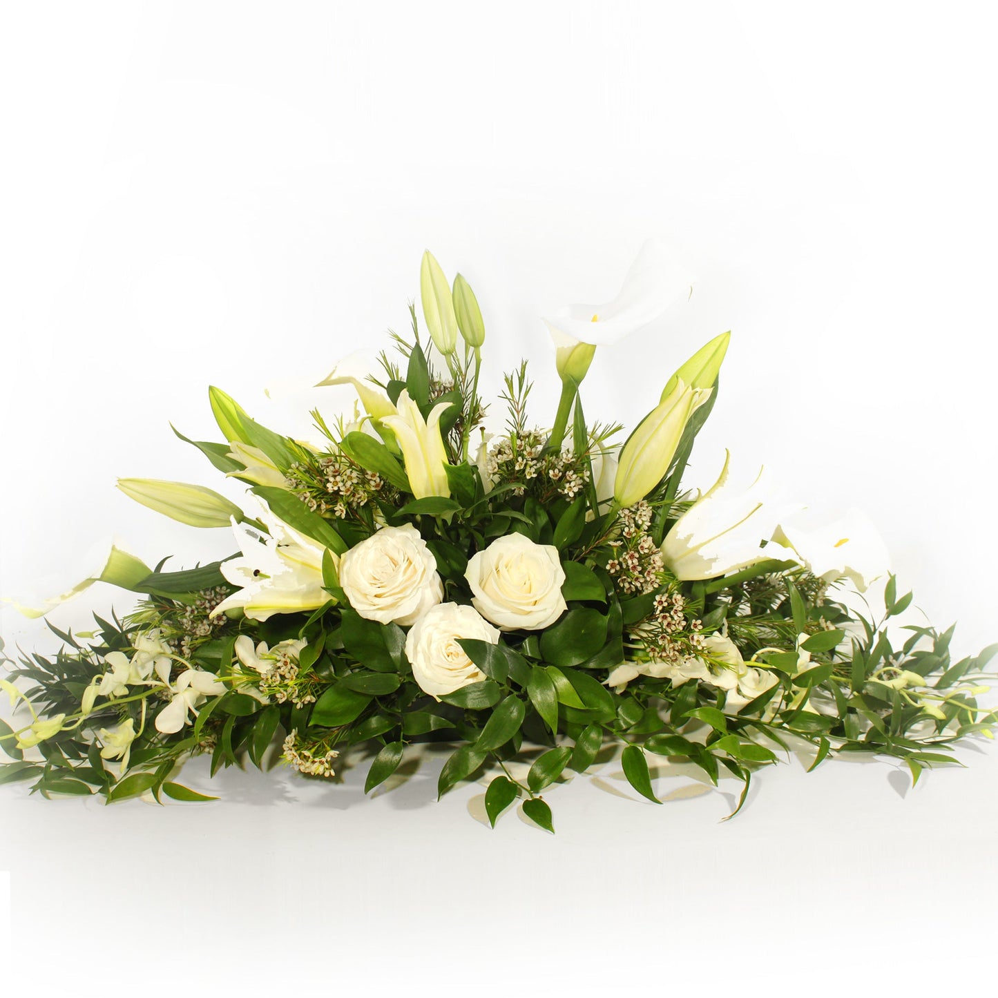 White and Green Centrepiece - Elongated Fleuressence