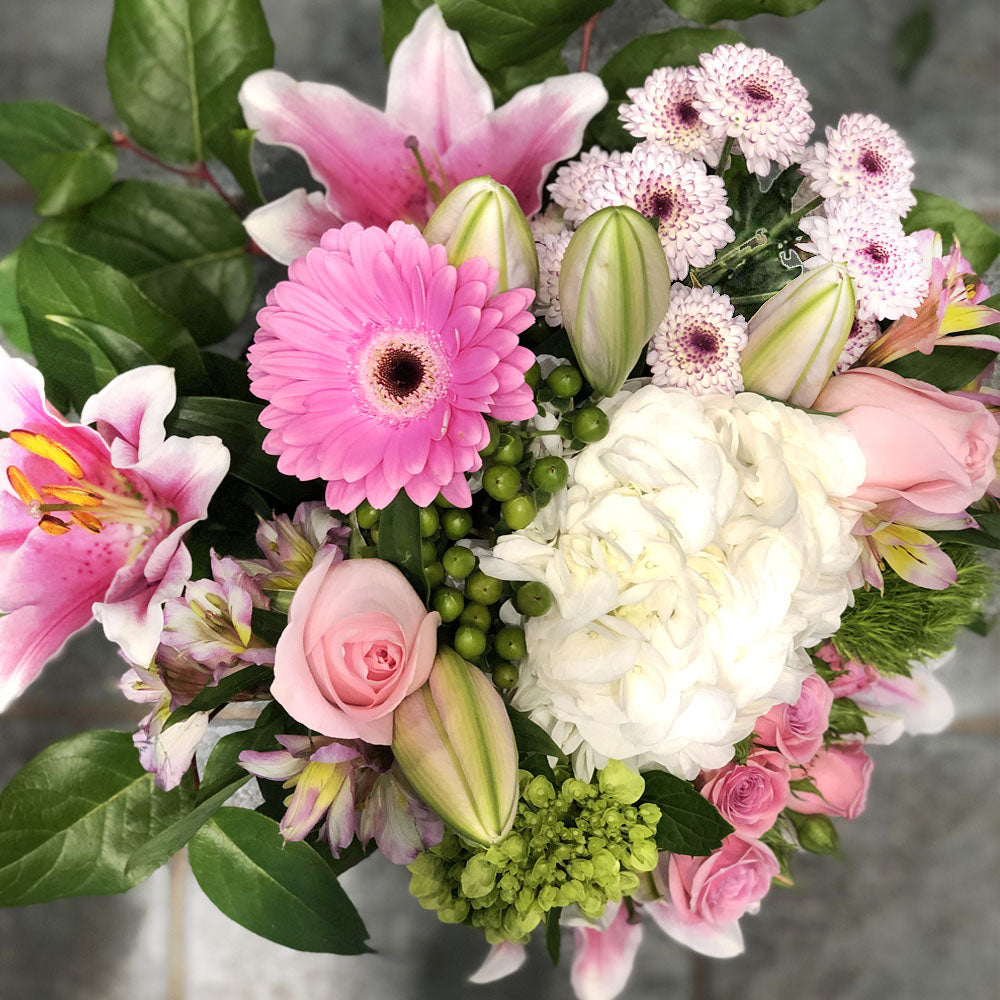 White and Light Pink Bouquet 