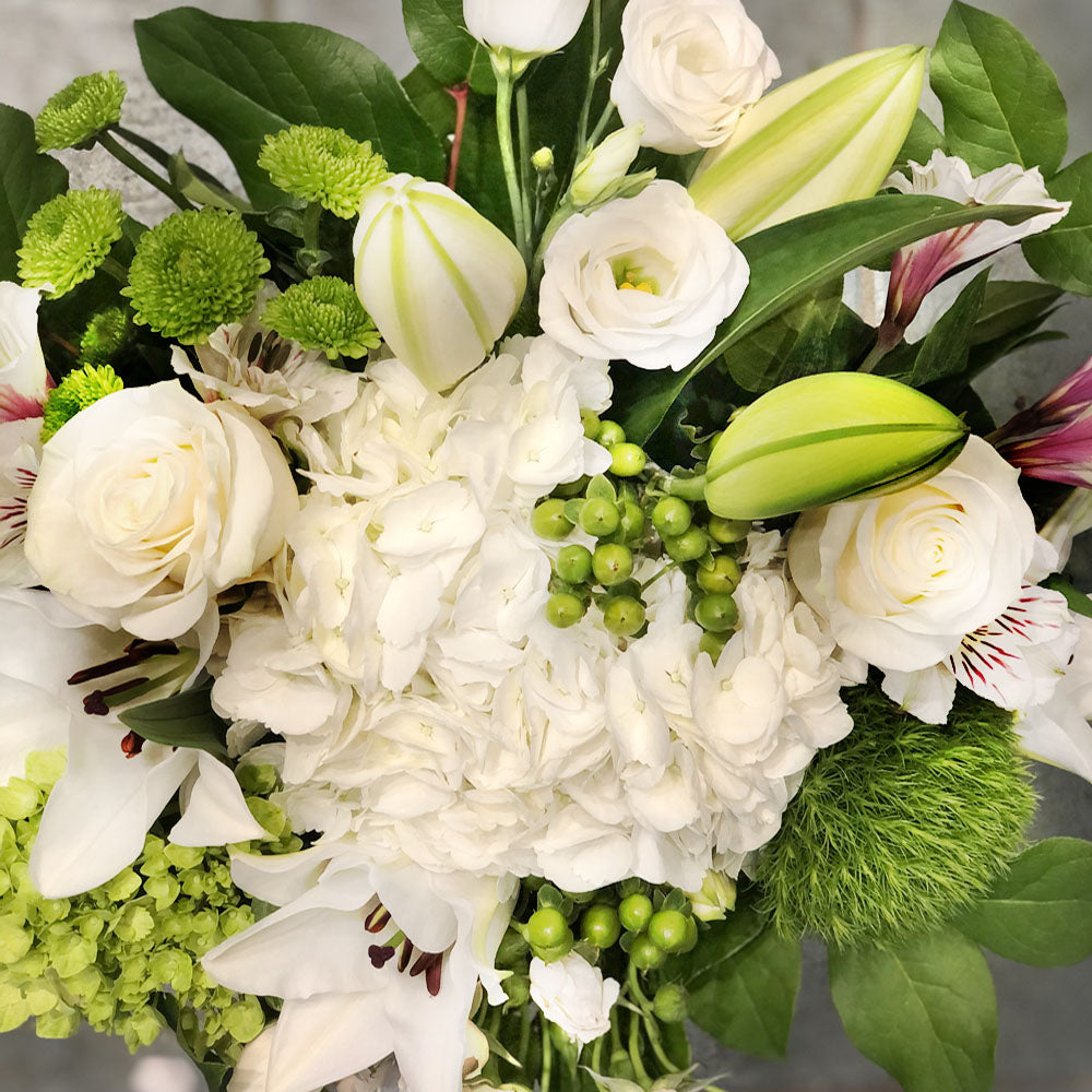 White and Green Bouquet