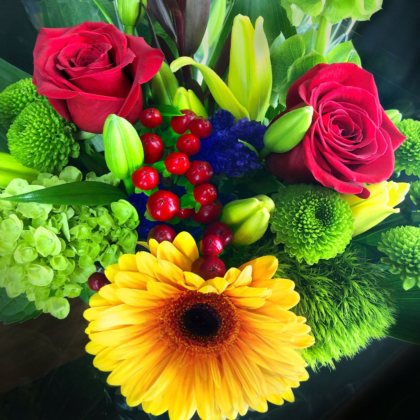 Yellow Asiatic Lily Bouquet